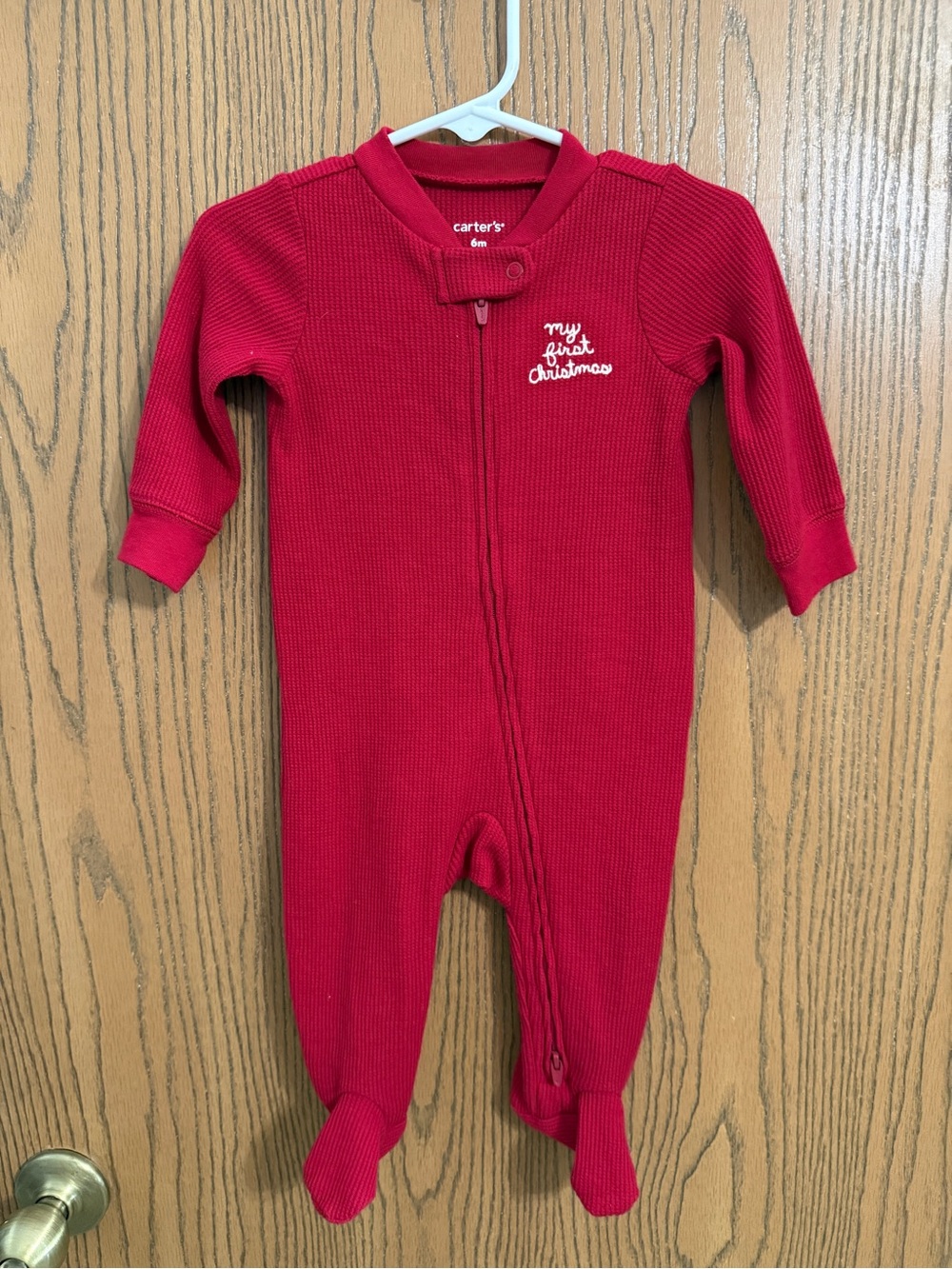 Carter's Red "My First Christmas" Baby One-Piece